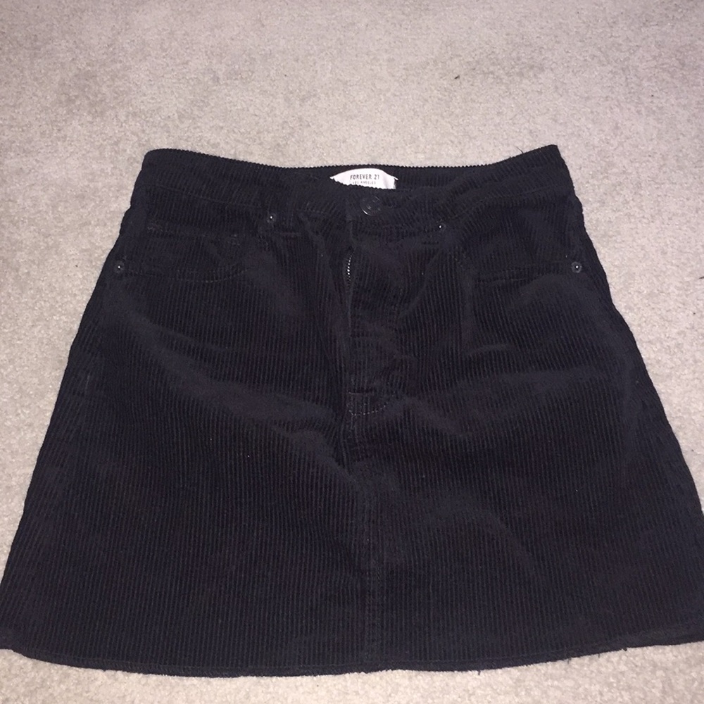 Black high waisted skirt